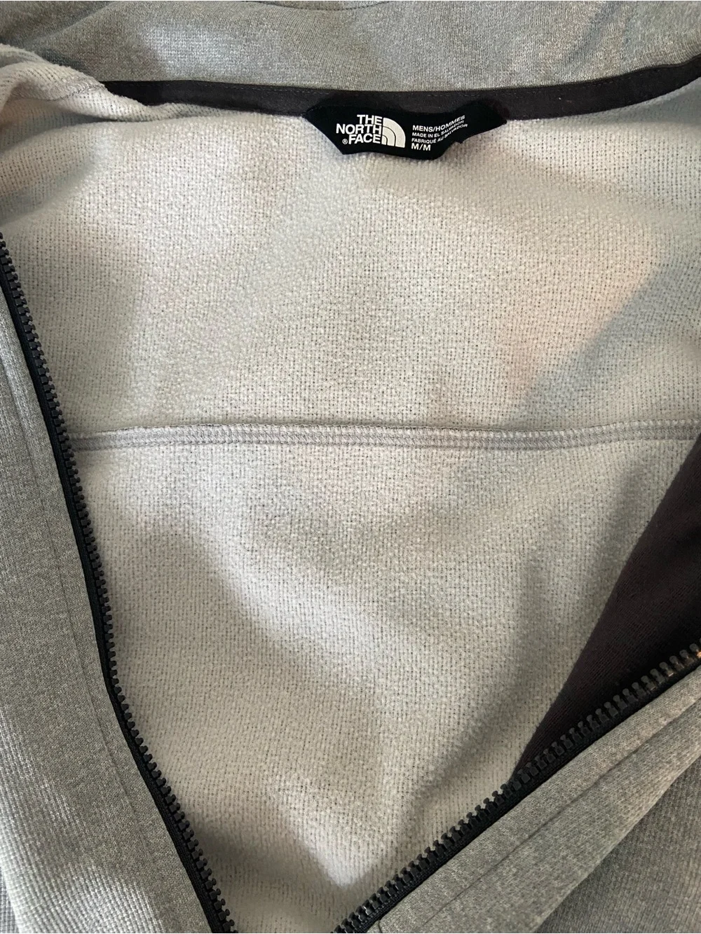 The North Face Light Gray Men's Quarter-Zip Pullover